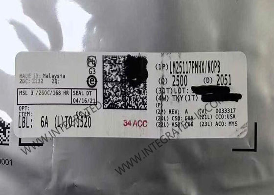 LM25117PMHX Integrated Circuit Chip Synchronous Buck Controller with Wide Input Range Robust 3.3 A Peak Gate Drives and Precision 1.5% Voltage Reference