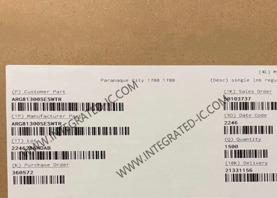 ARG81300SESWTR Integrated Circuit Chip with 704 kHz Switching Frequency and 3 x 3 mm QFN Package for Single LNB Supply