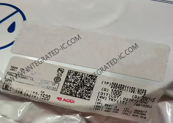 DS64BR111SQ 6.4Gbps Dual Channel Repeater IC Chip for Serial Links in WQFN24 Package