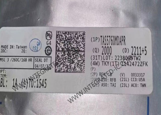 TAS5760MDAPR Integrated Circuit Chip Class-D Amplifier with 55.2 W Output Power 0.03% THD plus Noise and 4 Ohms Load Impedance