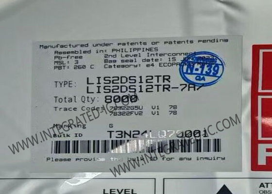 LIS2DS12TR Sensor IC High-Performance 3-Axis MEMS Digital Output Motion Sensor