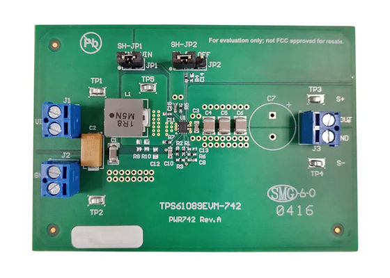 TPS61089EVM-742 Embedded Solutions 7A 3V To 5V Boost Converter Evaluation Module