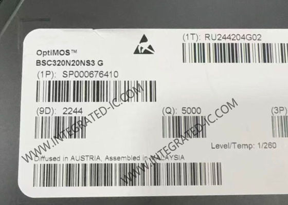 BSC320N20NS3G Integrated Circuit Chip 200V N-Channel OptiMOS™ Power MOSFET Transistor with 36A Continuous Drain Current and 32 mOhms Drain-Source Resistance