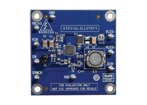 STEVAL-ILL078V1 Embedded Solutions LED6000 Buck LED Driver Evaluation Board