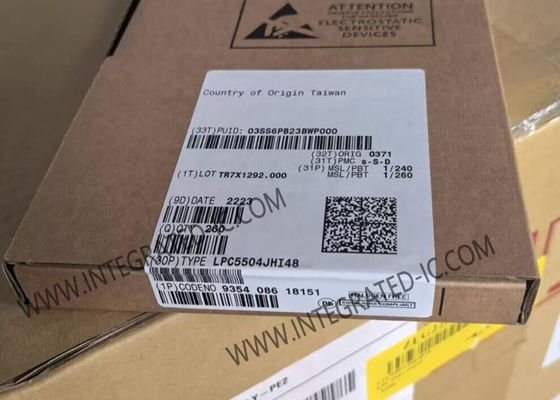 LPC5504JHI48 Microcontroller MCU 32-Bit Arm Cortex-M33 with 8 MB Flash 45 pins GPIO and 128 bit UUID