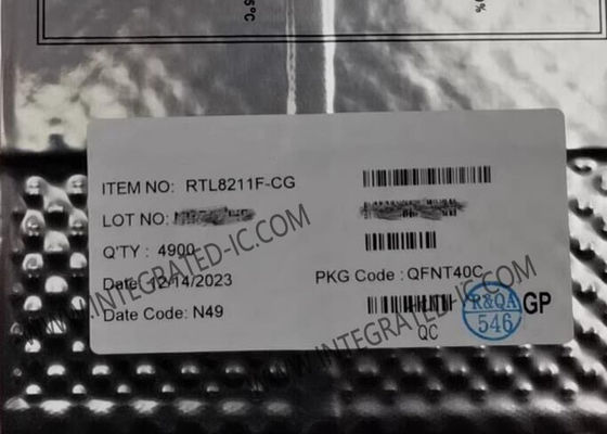 RTL8211F-CG Ethernet IC Integrated 10/100/1000M Ethernet Transceiver with QFN40 Package and IEEE 802.3 Compliance