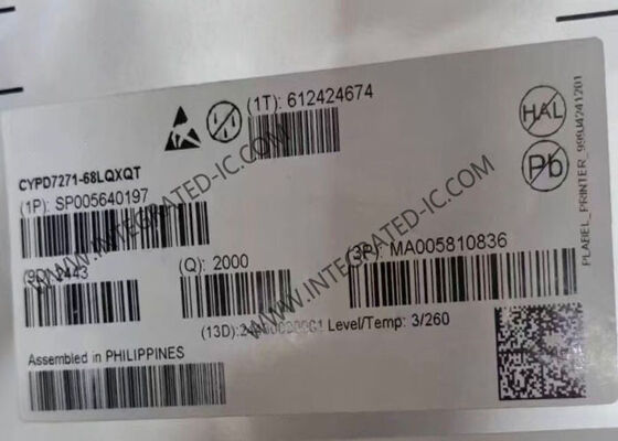 CYPD7271-68LQXQT Integrated Circuit Chip Dual Port USB-C Power Delivery And DC-DC Controller