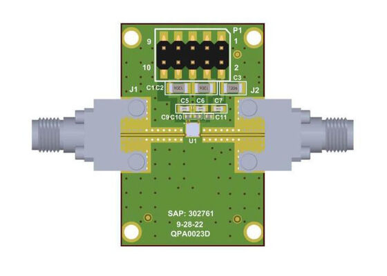 QPA0023DEVB Embedded Solutions 6GHz To 18GHz 1W Driver Amplifier Evaluation Board
