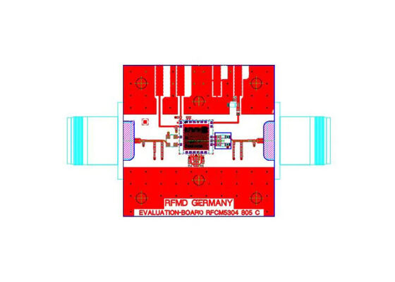 RFCM5304PCBA-410 Embedded Solutions 5MHz To 220MHz SI-BJT Intergrated Amplifier Evaluation Board