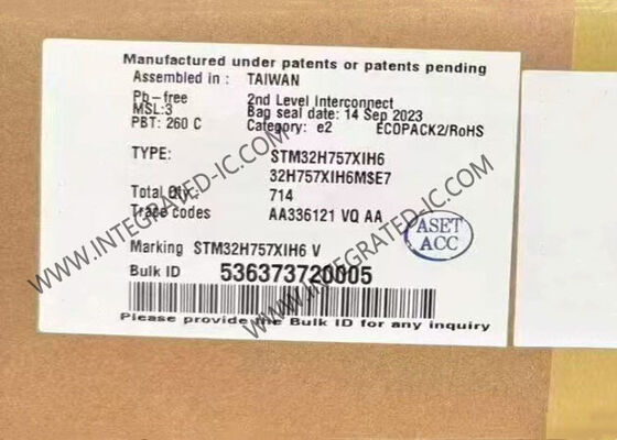 STM32H757XIH6 Microcontroller MCU High-Performance 32-Bit Dual-Core with 2MB Program Memory and 1.62V ~ 3.6V Supply Voltage