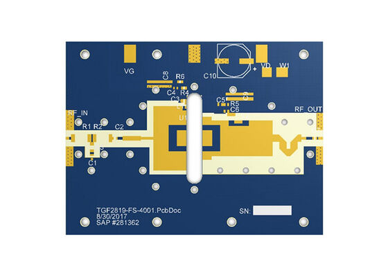 TGF2819-FLEVB02 Embedded Solutions DC To 4GHz 50V 200W GaN RF Transistor Evaluation Board