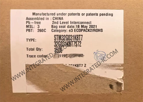 STM32G031K8T7 Microcontroller MCU 32-Bit IC with 64MHz ARM Cortex-M0+ Core and 64KB Flash Memory