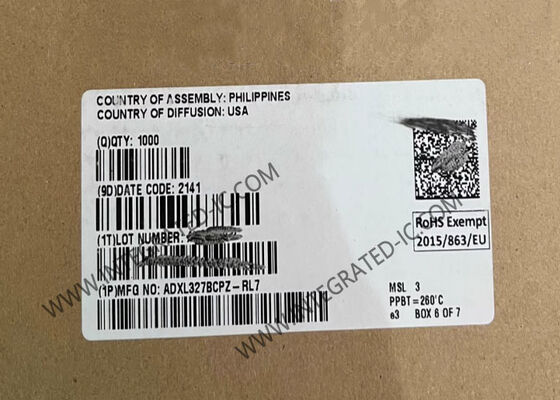 ADXL327BCPZ Integrated Circuit Chip Low Power 3-Axis Accelerometer With Signal Conditioned Voltage Outputs and ±2 g Acceleration Range