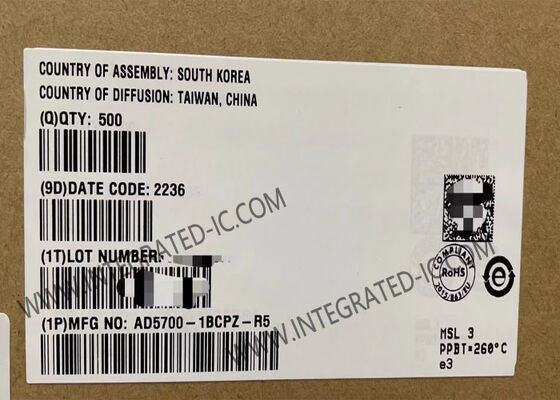 AD5700-1BCPZ Integrated Circuit Chip 464uA Low Power Single-Chip HART Modem with HART Physical Layer Compliance and Surface Mount