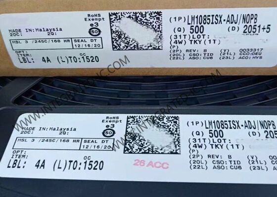 LM1085ISX-ADJ Integrated Circuit Chip Voltage Regulator with 3A Output Current 1.5V Low Dropout and Adjustable Output Voltage