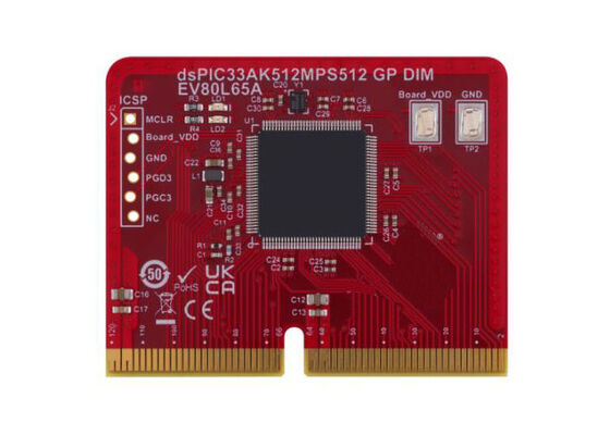 EV80L65A Embedded Solutions DSPIC33AK512MPS512 General Purpose Dual In-Line Module