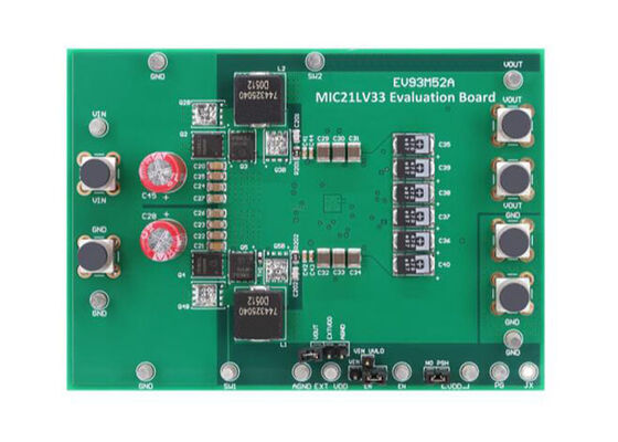 EV93M52A Embedded Solutions Evaluation Board For MIC21LV33 Synchronous Buck Controller