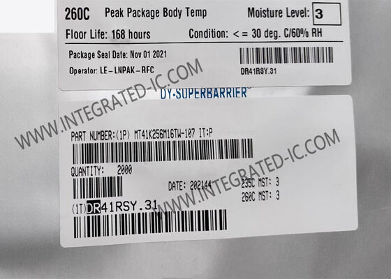 MT41K256M16TW-107 IT:P 4 Gbit DDR3L SDRAM Memory IC Chip with 933 MHz Speed and 256 M x 16 Organization in FBGA96 Package