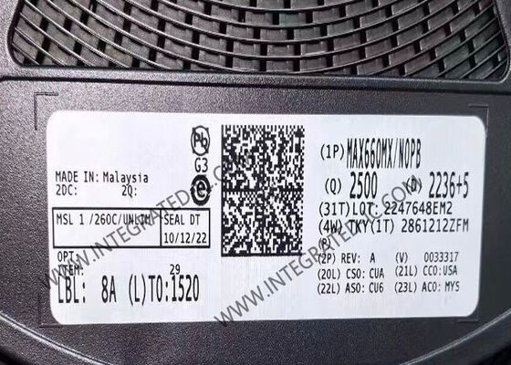 MAX660MX Integrated Circuit Chip CMOS Charge-Pump Voltage Converter with 100mA Output Current 1.5V to 5.5V Output Voltage and 10kHz to 80kHz Switching Frequency