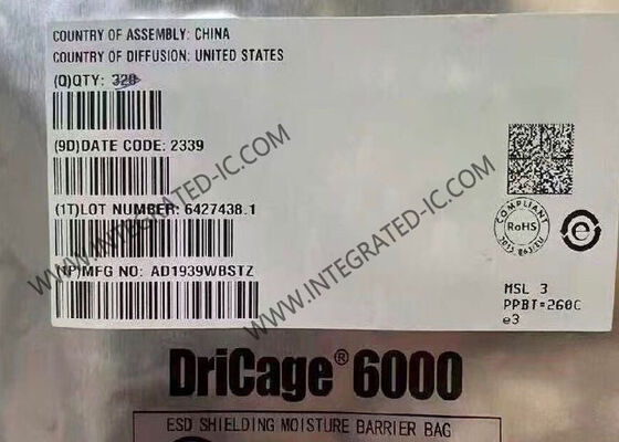 AD1939WBSTZ High Performance 24-bit Resolution 192 kHz Conversion Rate Automotive Grade Audio Codec Integrated Circuit Chip