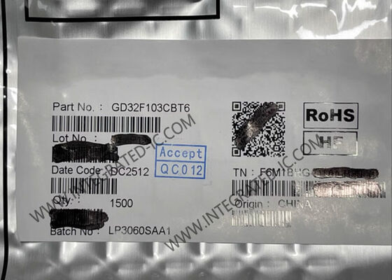 GD32F103CBT6 32-Bit Microcontroller MCU with 108MHz ARM Cortex-M3 Core in LQFP48 Package for Industrial Use