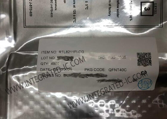 RTL8211FI-CG Ethernet IC 10/100/1000M Ethernet Transceiver with RGMII Interface in QFN40 Package