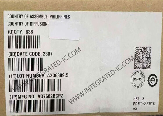 AD7682BCPZ 16-Bit 4-Channel 250 kSPS PulSAR ADC Integrated Circuit Chip in LFCSP-20 Package