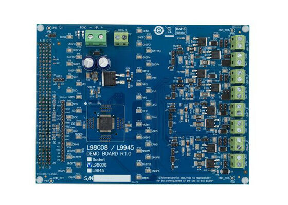 EVL-L98GD8 Embedded Solutions L98GD8 High-Side/Low-Side Configurable Pre-Driver Evaluation Board