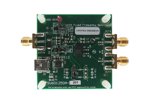 LMK61E2-156M25EVM Embedded Solutions 3.3V To 5.5V Clock Oscillation Timing Evaluation Board