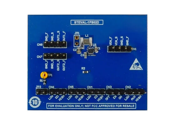 STEVAL-1PS02D Embedded Solutions ST1PS02DQTR Synchronous Step-Down Converter Evaluation Board
