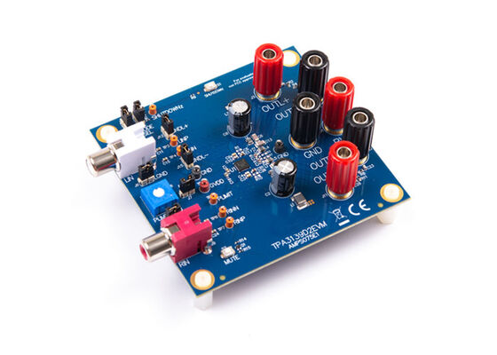 TPA3139D2EVM Embedded Solutions 2-Channel Stereo Output Class D Audio Amplifier Evaluation Board