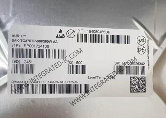 SAK-TC375TP-96F300W AA 32-Bit Tri-Core FLASH Microcontroller MCU with 300MHz Speed 6MB FLASH and 1.1MB SRAM