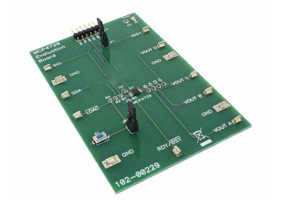 MCP4728EV Embedded Solutions 12 Bit Digital To Analog Converter Evaluation Board
