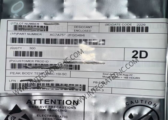 XC7A75T-2FGG484I FPGA with 215K Logic Cells, 13 Mb Block RAM, and 1.2V–3.3V I/O Voltage