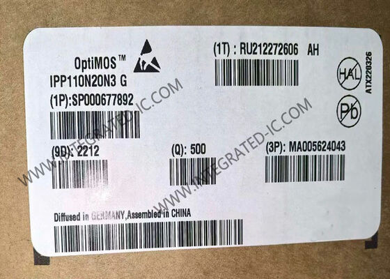 IPP110N20N3G Integrated Circuit Chip OptiMOS™ N-Channel MOSFET Transistor with 200 V 88 A and 9.9 mOhms Drain-Source Resistance