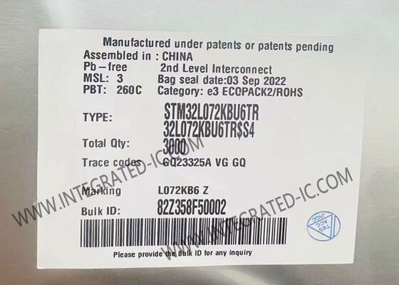 STM32L072KBU6TR Microcontroller MCU Single-Core 32MHz Ultra-low-power Arm Cortex-M0+ MCU