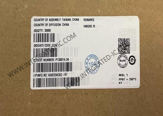 AD8233ACBZ Integrated Circuit Chip Heart Rate Monitor WLCSP-20 Analog Front End
