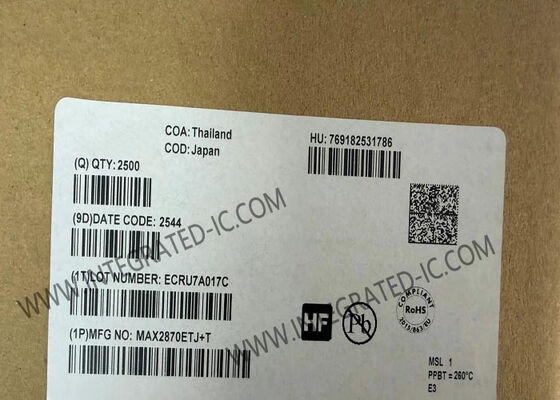 MAX2870ETJ Ultra-Wideband Phase-Locked Loop with Voltage Controlled Oscillator 23.5MHz to 6GHz Low Phase Noise Fractional-N and Integer-N Modes