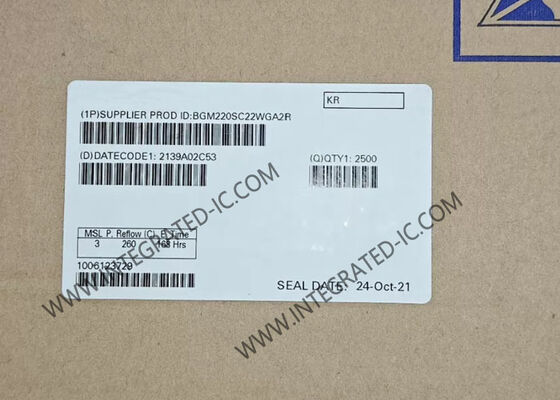BGM220SC22WGA2R Wireless Gecko BT Module with 76.8MHz Frequency and 2 Mb/s Data Rate