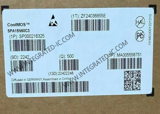 SPA15N60C3 CoolMOS™ Power Transistor with 650V Drain-Source Voltage, 15A Continuous Drain Current, and 280mOhm On-Resistance in TO-220FP-3 Package
