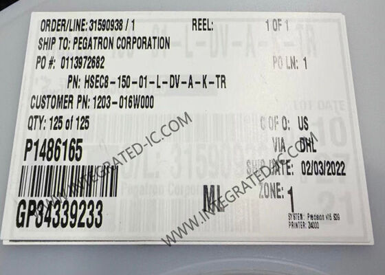 HSEC8-150-01-L-DV-A-K-TR 28Gbps High-Speed Edge Card Connector with 100 Position and 0.8 mm Pitch