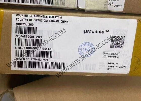 LTM4622IY Integrated Circuit Chip Dual 2.5A Output Ultrathin 1.82mm Package DC/DC μModule Regulator with Wide 3.6V to 20V Input Range
