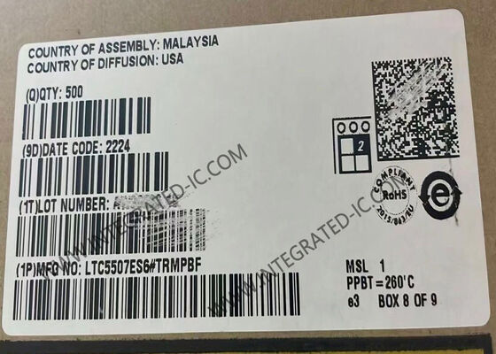 LTC5507ES6 RF Power Detector Integrated Circuit Chip with 100kHz to 1GHz Frequency and Low 550µA Operating Current