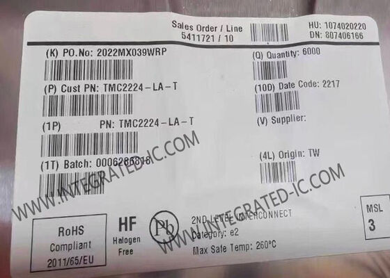TMC2224-LA Integrated Circuit Chip 2-Phase Ultra-Silent Stepper Motor Driver QFN-28