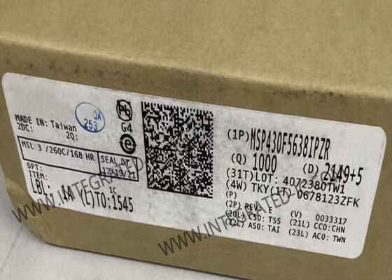 MSP430F5638IPZR 16-Bit Microcontroller MCU with 20MHz Speed and 256KB Program Memory