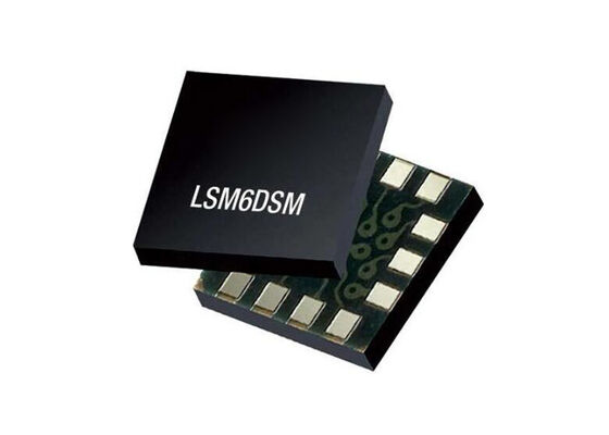 LSM6DSM Sensor IC 6-Axis IMU with 16 bit Resolution 650 uA Current and -40°C ~ 85°C Operating Range