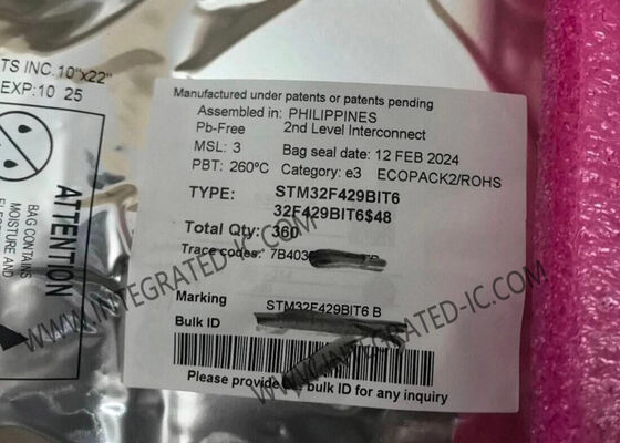 STM32F429BIT6 Microcontroller MCU 32Bit Single Core 180MHz in LQFP208 Package