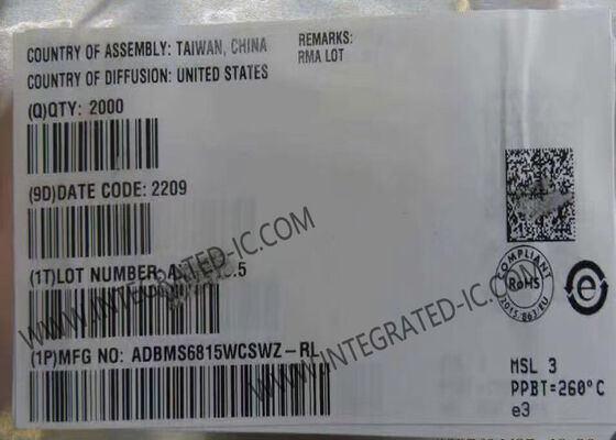 ADBMS6815WCSWZ Integrated Circuit Chip 12 Channel Multicell Battery Monitor