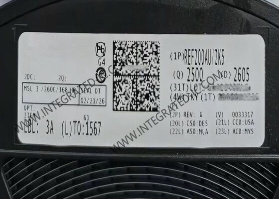 REF200AU Integrated Circuit Chip with 100µA Current Source, ±0.25% Accuracy, and 2.5V ~ 40V Input Voltage