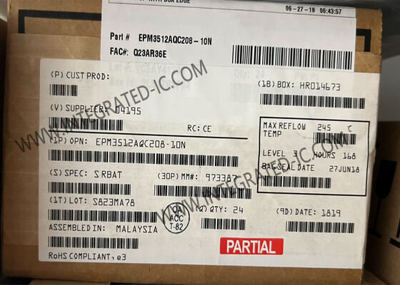 EPM3512AQC208-10N MAX 3000A Series FPGA with 3.3V In-System Programmable and 172 I/O Complex Programmable Logic Device